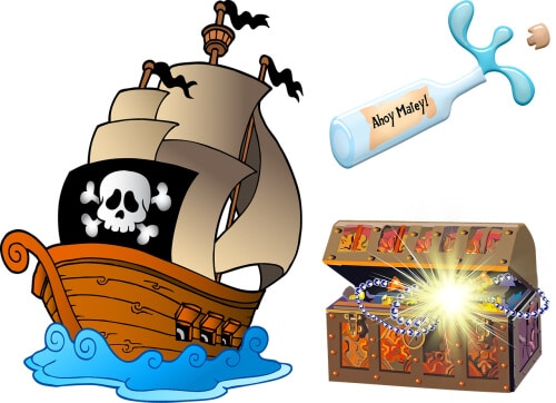 pirate ship gold treasure 39466181